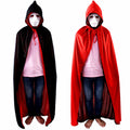 Hooded Cloak Cape Medieval Pagan Witch Wiccan Vampire Halloween Costume