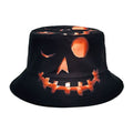 Creative Halloween Pumpkin Grimace Printed Sunscreen Sun-shade Fisherman Hat