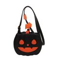 2023 Halloween Bags Funny Pumpkin Cartoon Shoulder Crossbody Bag With Bat Personalized Creative Female Bag