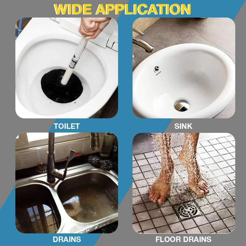 1m Drain Dredging Spring Sink Toilet Pipe Unblocker Sewer Cleaning Hair Dredging Tool Professional Pipe Plunger Unclog Drains