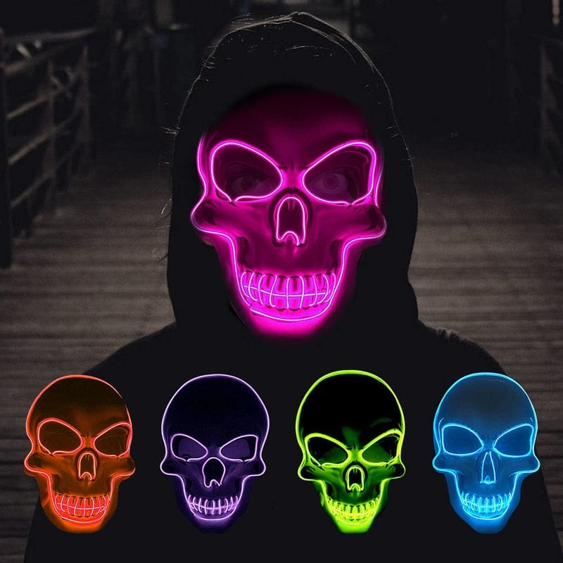 LED Skeleton Halloween Mask