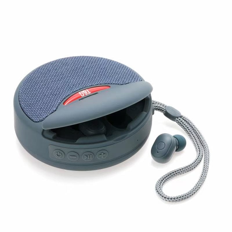 FM mini wireless bluetooth speaker With wireless earphone