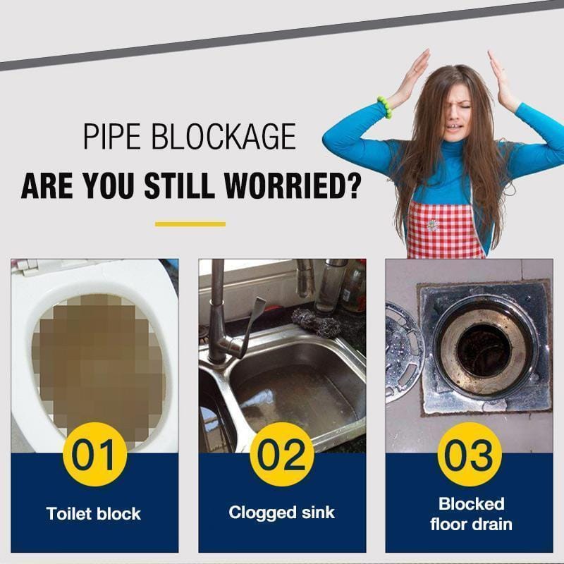 Sink Drain Pipe  Sewer Cleaning Unblocker