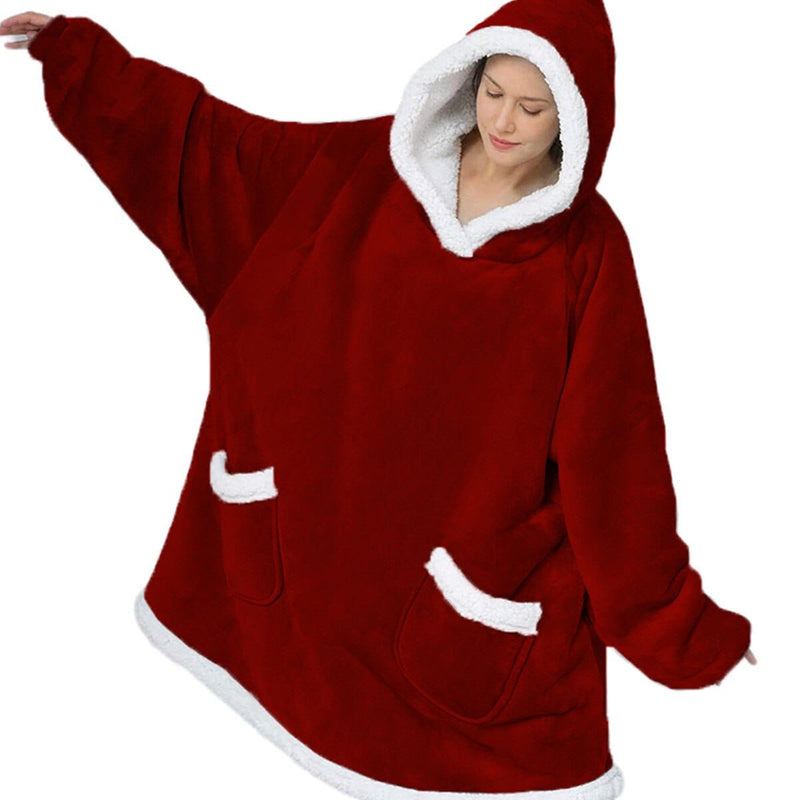 Christmas Holiday unisex  Oversized Winter  Fleece TV Blanket