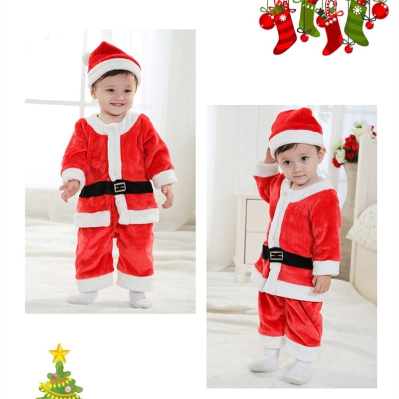 Santa Claus Kids Christmas Cosplay Costume