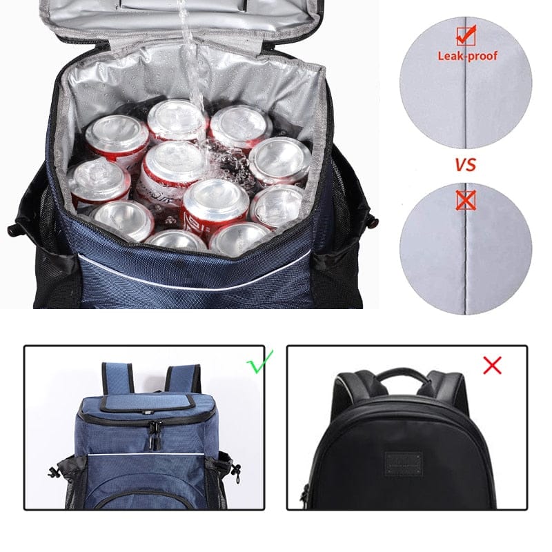 33L  Refrigerator Large 36 Cans Insulated Cooler Travel Backpack