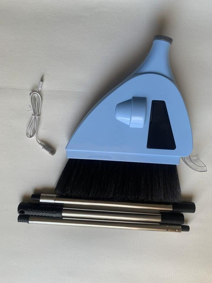 2-in-1 Cordless Sweeper Built -in Vacuum Broom