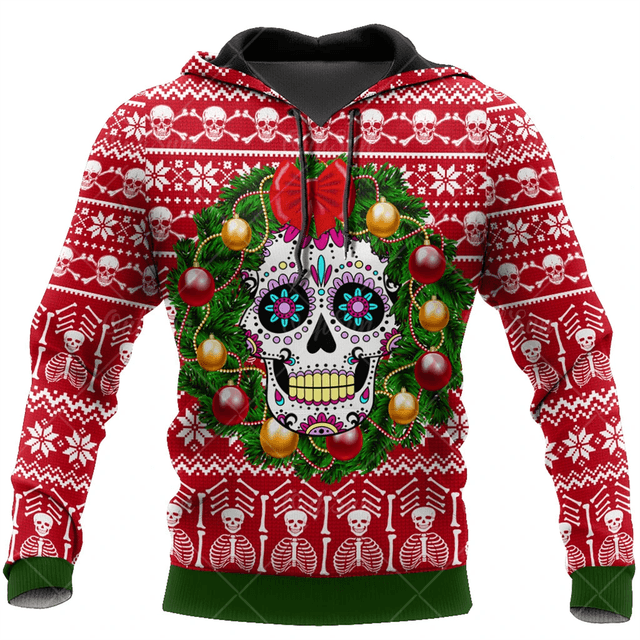 Christmas Skull 3d Printed  Fashion Holiday sweater