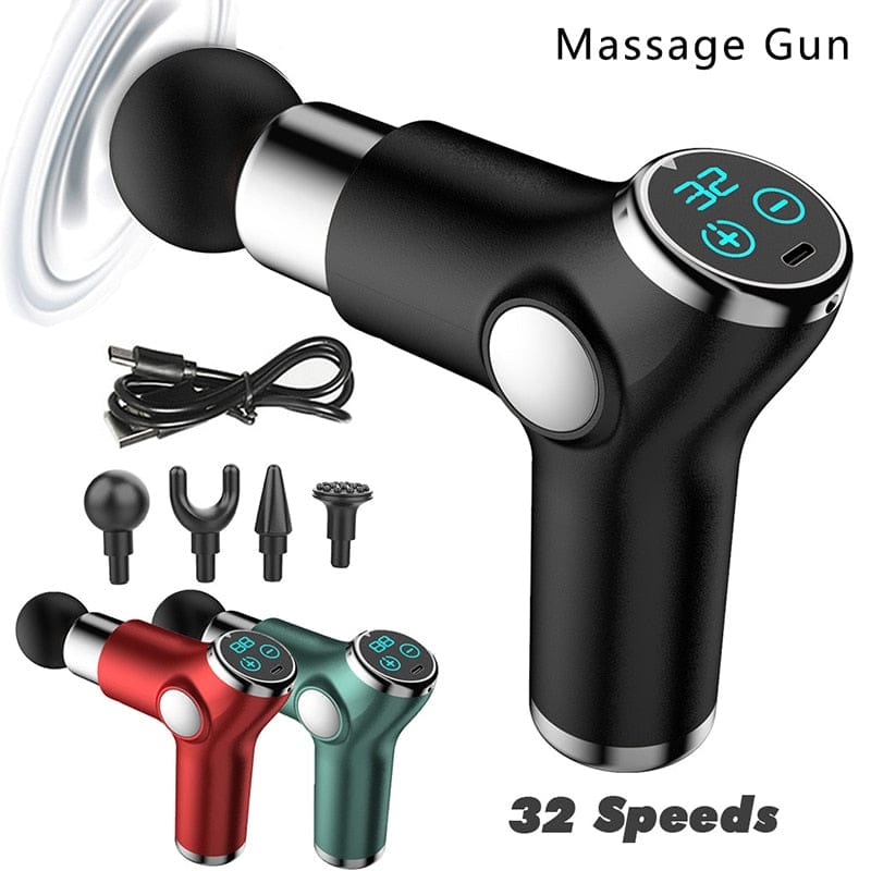 Portable Mini LCD Electric Massage Gun