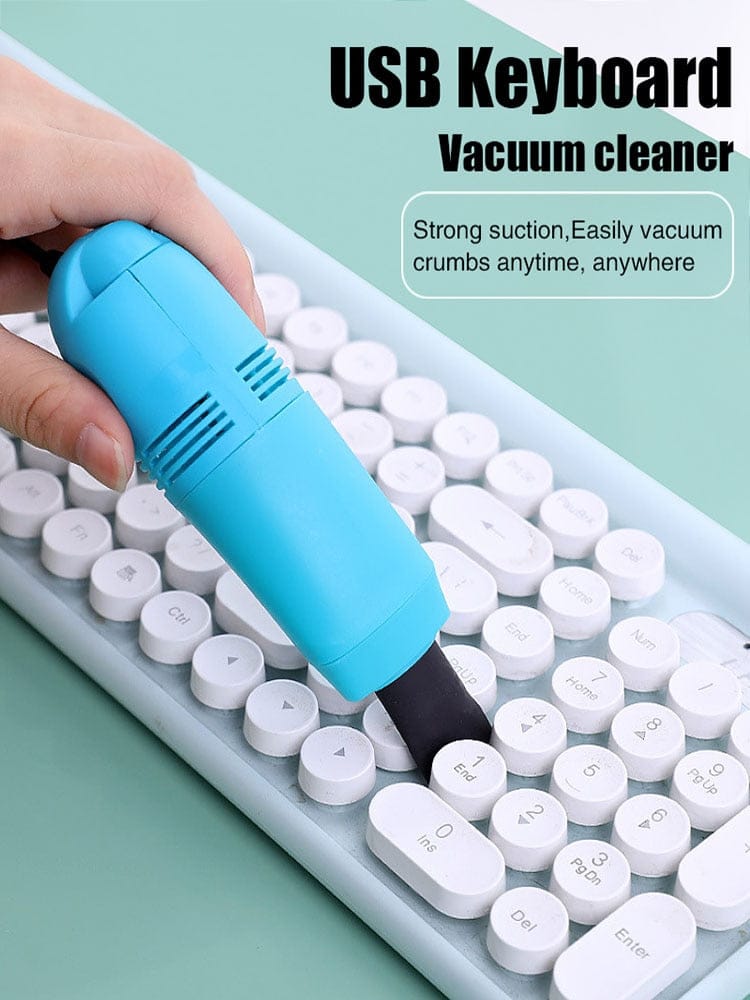 Portable Mini Handheld USB Keyboard Vacuum Cleaner Computer Dust Broom Blower Duster For Laptop PC Computer Cleaning Kit Tool
