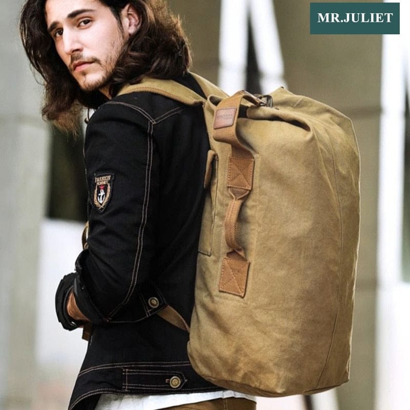 Ultra-large Capacity Backpack  Short-distance Travel Leisure Outdoor Mountaineering Bag Extra Large Men's Backpack Canvas