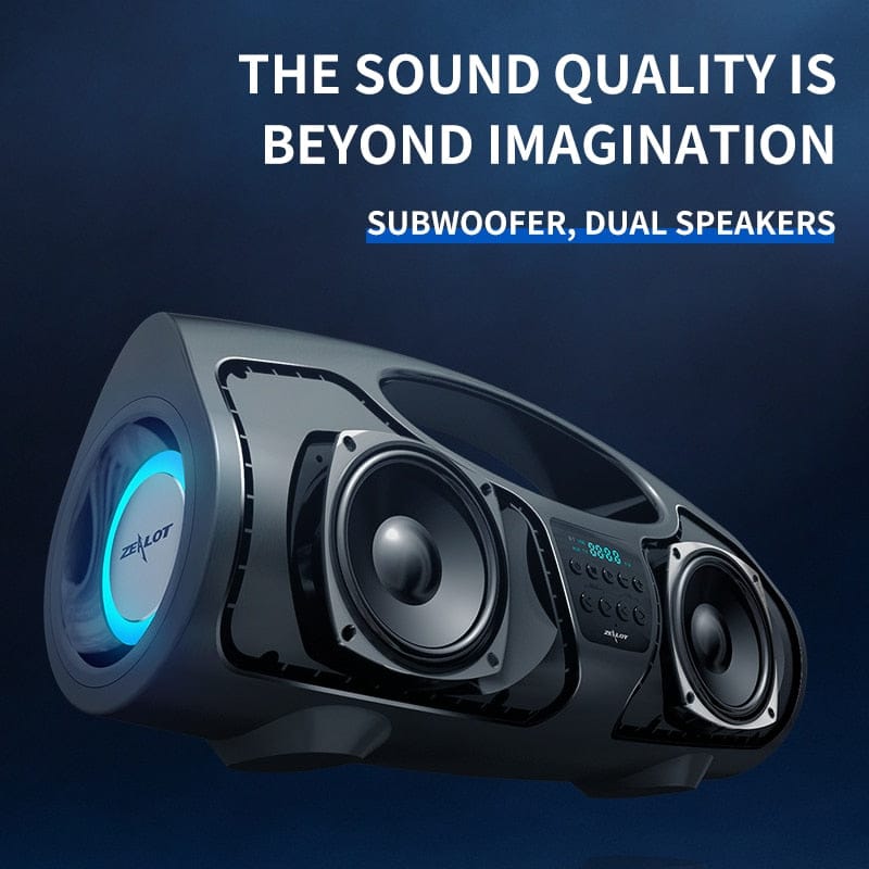 Zealot P1 40W High Power Wireless Bluetooth Speakers Audio Center Portable Sound Box Powerful Subwoofer For PC Computer