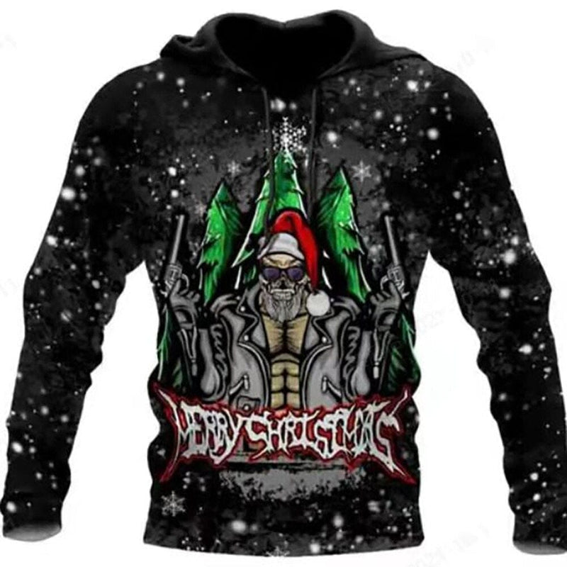 Christmas Skull 3d Printed  Fashion Holiday sweater