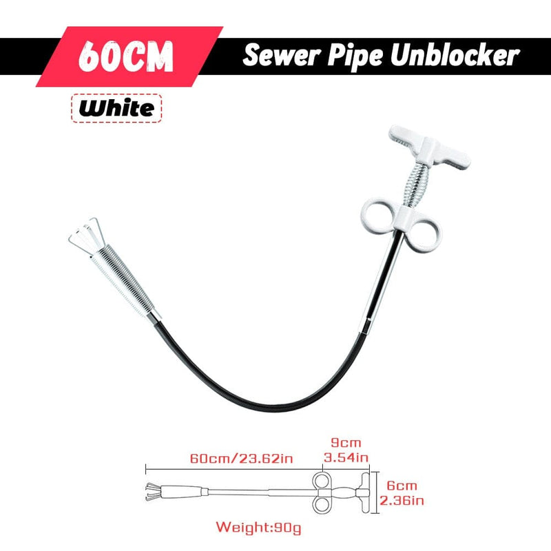 60/90/160mm Sewer Pipe Unblocker Snake Spring Pipe Dredging Tool for Bathroom Kitchen Hair Sewer Sink Pipeline Cleaning Tools