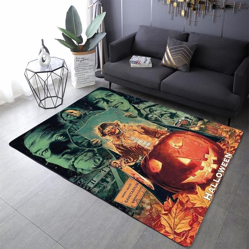 Horror Movie Halloween Michael Myers Carpet Rugs