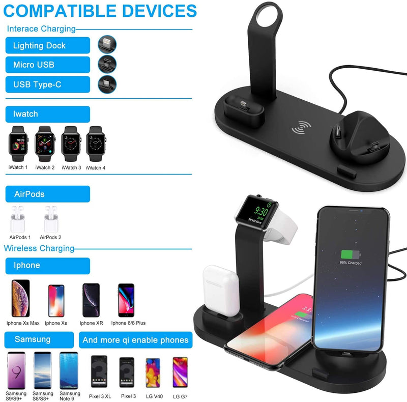 4 in 1 Wireless Charger Station