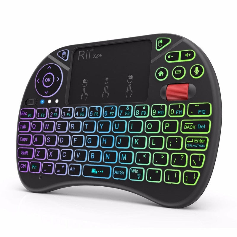 Rii X8+ 2.4GHz Mini Wireless Keyboard With Touchpad Voice